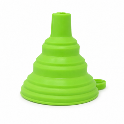2 Pack Collapsible Funnel for Filling Bottles, Mini Flexible Silicone Funnel for Liquids, Automotive, Foldable Funnel for Liquid, or Dry Ingredients