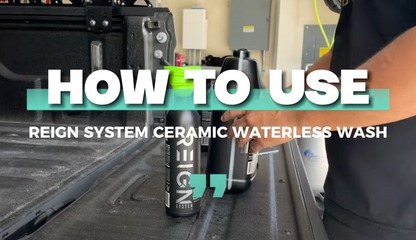 Waterless cleaning with SiO2 ceramic shine on vehicle paint
